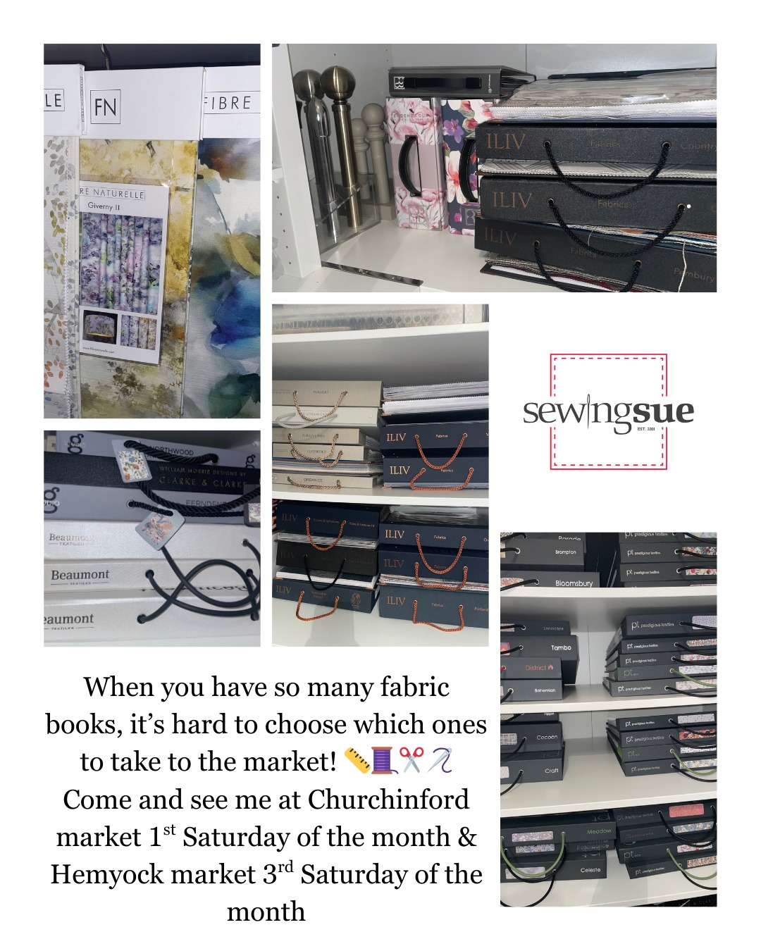 First Saturday of the month sees me at Churchinford market. Looking forward to seeing you there. 10am until 12 noon.
Churchinford village hall.

#devoncurtainmaker
#sewingsuehemyock
#blackdownhillscurtainmaker
#bespokecurtainsandromanblinds
#handsewncurtains